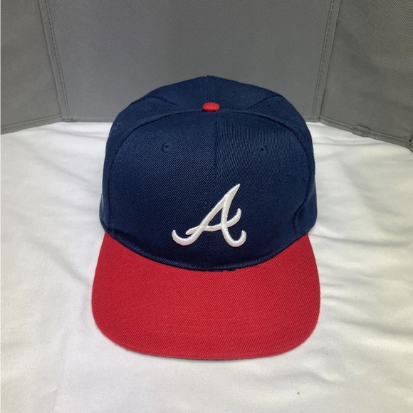 Atlanta Braves “A” Hat Cap Men’s Red Blue Baseball Team MLB Adjustable - Picture 1 of 9